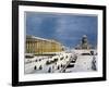 St Isaac's Cathedral and Senate Square, St Petersburg, Russia, 1840S-Louis-Pierre-Alphonse Bichebois-Framed Giclee Print