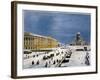 St Isaac's Cathedral and Senate Square, St Petersburg, Russia, 1840S-Louis-Pierre-Alphonse Bichebois-Framed Giclee Print