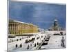 St Isaac's Cathedral and Senate Square, St Petersburg, Russia, 1840S-Louis-Pierre-Alphonse Bichebois-Mounted Giclee Print