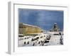 St Isaac's Cathedral and Senate Square, St Petersburg, Russia, 1840S-Louis-Pierre-Alphonse Bichebois-Framed Giclee Print