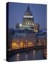 St. Isaac's Cathedral Rises Above the Moyka River in Downtown St. Petersburg, Russia, May 2006.-null-Stretched Canvas