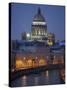 St. Isaac's Cathedral Rises Above the Moyka River in Downtown St. Petersburg, Russia, May 2006.-null-Stretched Canvas