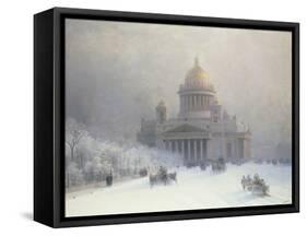 St Isaac's Cathedral, St Petersburg-Ivan Konstantinovich Aivazovsky-Framed Stretched Canvas