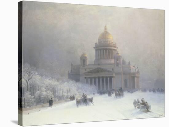 St Isaac's Cathedral, St Petersburg-Ivan Konstantinovich Aivazovsky-Stretched Canvas