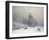 St Isaac's Cathedral, St Petersburg-Ivan Konstantinovich Aivazovsky-Framed Premium Giclee Print