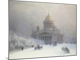 St Isaac's Cathedral, St Petersburg-Ivan Konstantinovich Aivazovsky-Mounted Giclee Print
