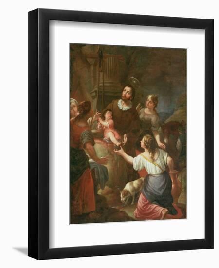 St. Isidore and the Miracle at the Well, School of Madrid-null-Framed Giclee Print