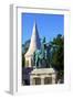 St. Istvan Statue, Fisherman's Bastion, Budapest, Hungary, Europe-Neil Farrin-Framed Photographic Print