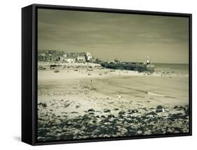 St, Ives, Cornwall, England-Jon Arnold-Framed Stretched Canvas