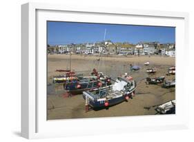 St Ives Harbour at Low Tide, Cornwall-Peter Thompson-Framed Photographic Print