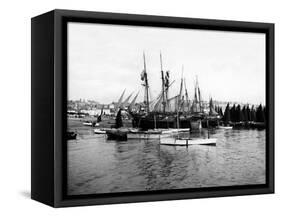 St Ives Harbour, C.1880-99-null-Framed Stretched Canvas