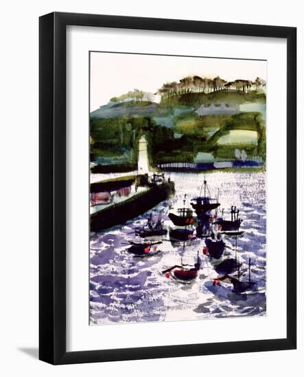 St. Ives Harbour, High Tide-Felicity House-Framed Giclee Print