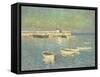 St. Ives Pier (Smeaton's Pier)-William E Osborn-Framed Stretched Canvas