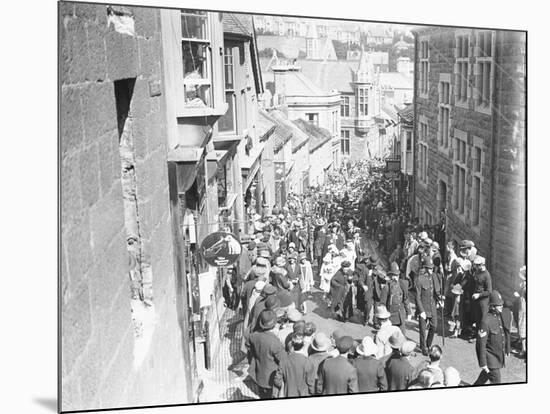 St Ives Street Procession-null-Mounted Giclee Print