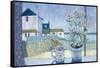 St. Ives Windowsill-Felicity House-Framed Stretched Canvas