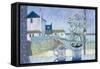 St. Ives Windowsill-Felicity House-Framed Stretched Canvas