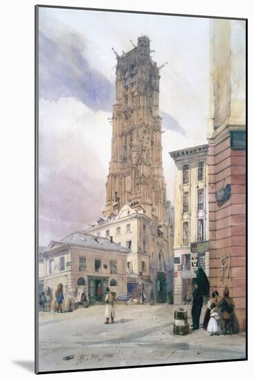 St Jacques Tower, 1834-Thomas Shotter Boys-Mounted Giclee Print