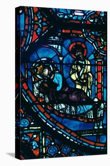 St James appears to Charlemagne in a dream, stained glass, Chartres Cathedral, France, c1225-Unknown-Stretched Canvas