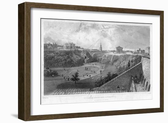 St James Cemetery, Liverpool, Looking North, 19th Century-Thomas Mann Baynes-Framed Giclee Print