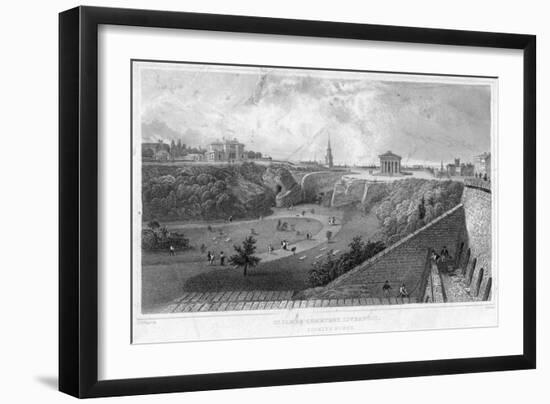 St James Cemetery, Liverpool, Looking North, 19th Century-Thomas Mann Baynes-Framed Giclee Print
