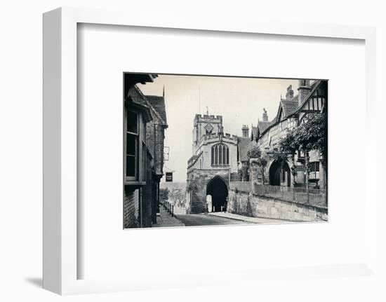 St James' Church over West Gate, Warwick, Warwickshire, 1929-BC Clayton-Framed Photographic Print