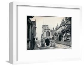 St James' Church over West Gate, Warwick, Warwickshire, 1929-BC Clayton-Framed Photographic Print