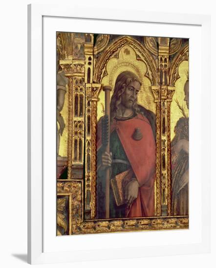 St. James, Detail from the San Martino Polyptych-Carlo Crivelli-Framed Giclee Print