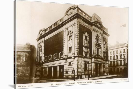 St. James' Hall in Great Portland Street, London, England-null-Stretched Canvas