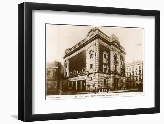 St. James' Hall in Great Portland Street, London, England-null-Framed Photographic Print