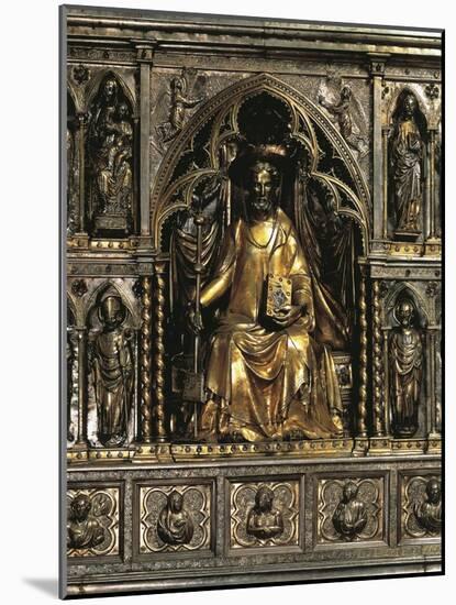 St James on Throne, Silver Statue from Frontal of Altar of San Jacopo-Giglio Pisano-Mounted Giclee Print