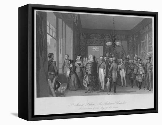 'St. James' Palace. The Audience Chamber', c1841-Henry Melville-Framed Stretched Canvas