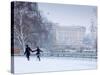 St James Park and Buckingham Palace, London, England, UK-Alan Copson-Stretched Canvas