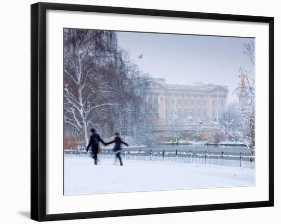 St James Park and Buckingham Palace, London, England, UK-Alan Copson-Framed Photographic Print