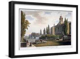 St James's Chapel and Tottenham Court Turnpike, St Pancras, London, 1812-null-Framed Giclee Print