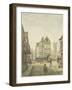 St James's Church and Silver Street Looking into Lower Maudlin Lane, Bristol, 1824-Edward Cashin-Framed Giclee Print