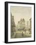 St James's Church and Silver Street Looking into Lower Maudlin Lane, Bristol, 1824-Edward Cashin-Framed Giclee Print