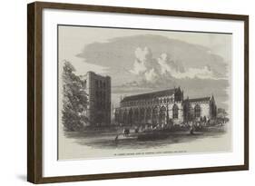 St James's Church, Bury St Edmunds, Lately Restored-null-Framed Giclee Print