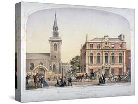 St James's Church, Piccadilly and the New Vestry Hall, London, C1856-Robert Dudley-Stretched Canvas