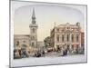 St James's Church, Piccadilly and the New Vestry Hall, London, C1856-Robert Dudley-Mounted Giclee Print