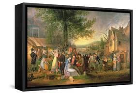 St. James's Fair, Bristol, 1824-Samuel Colman-Framed Stretched Canvas