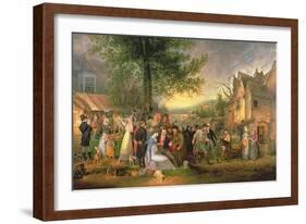 St. James's Fair, Bristol, 1824-Samuel Colman-Framed Giclee Print