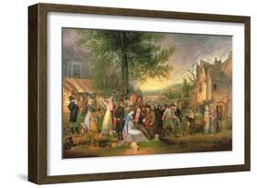 St. James's Fair, Bristol, 1824-Samuel Colman-Framed Premium Giclee Print