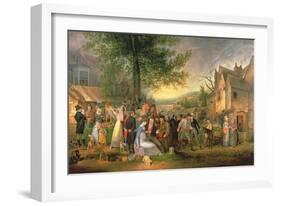 St. James's Fair, Bristol, 1824-Samuel Colman-Framed Premium Giclee Print