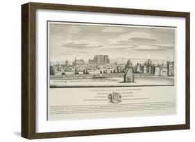 St. James's Palace and Part of City of Westminster from the North Side of Pall Mall in 1660-Wenceslaus Hollar-Framed Giclee Print