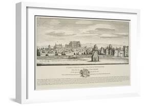 St. James's Palace and Part of City of Westminster from the North Side of Pall Mall in 1660-Wenceslaus Hollar-Framed Giclee Print