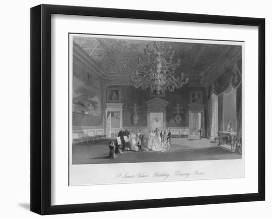 'St. James's Palace. Birthday. Drawing Room', c1841-Henry Melville-Framed Giclee Print