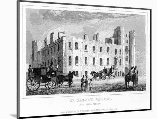 St James's Palace, Pall Mall, Westminster, London-null-Mounted Giclee Print