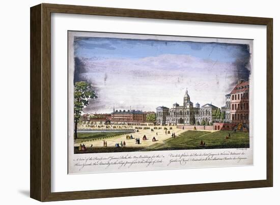 St James's Park and Horse Guards, Westminster, London, 1752-T Loveday-Framed Giclee Print