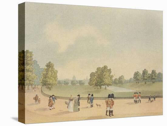 St James's Park, Westminster, London, 1809.-Heinrich Schutz-Stretched Canvas