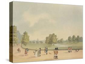 St James's Park, Westminster, London, 1809.-Heinrich Schutz-Stretched Canvas